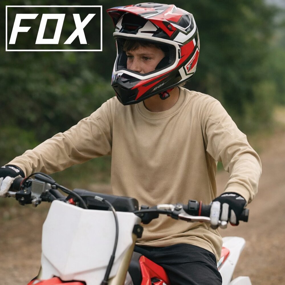 Fox Tan Blank Long Sleeved Youth Shirt 100% Cotton Lot of 10